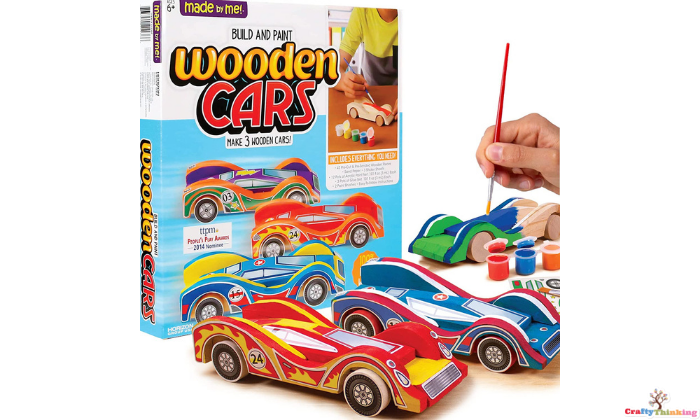 Build & Paint Your Own Wooden Cars