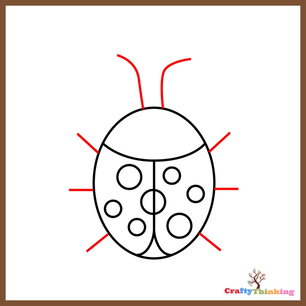 How To Draw A Ladybug (Step By Step) - CraftyThinking