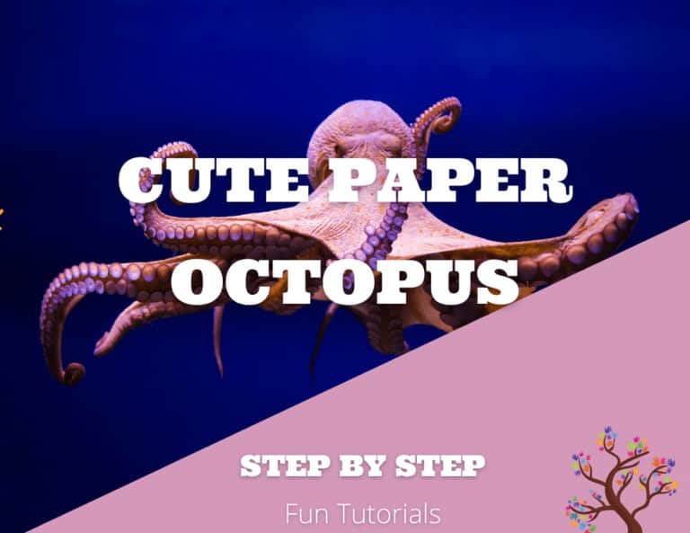 Stunning and Cute Paper Octopus