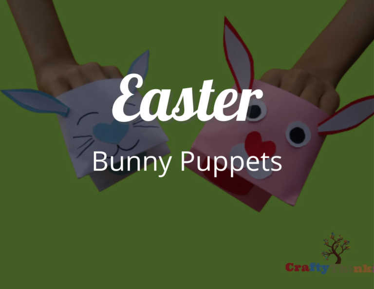 Fun Easter Bunny Puppets (Spring Crafts for Kids)
