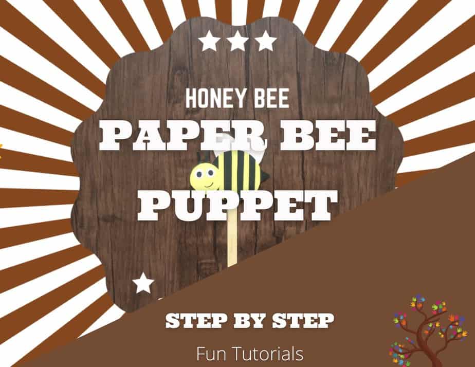 Paper Bee Puppet