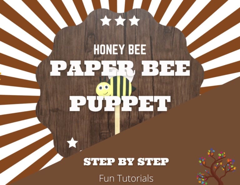Easy Paper Bee Puppet (Step By Step Tutorial)