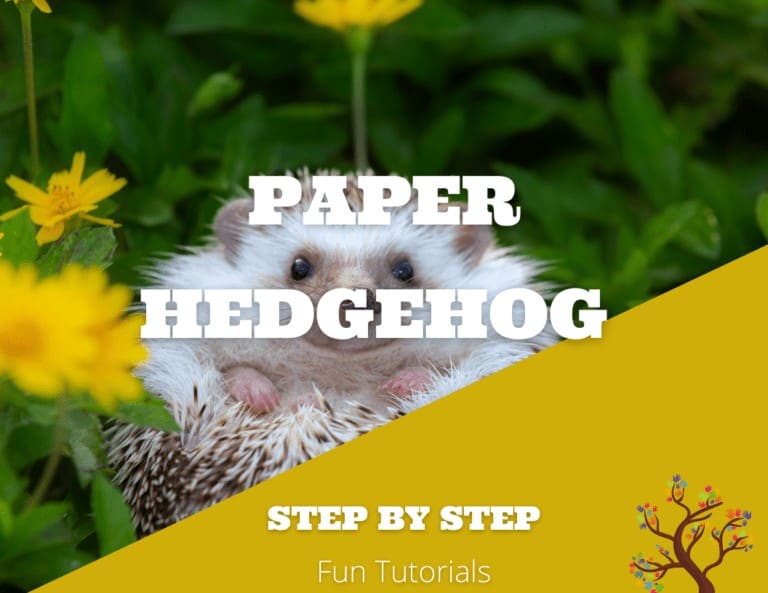Cute and Adorable Paper Hedgehog