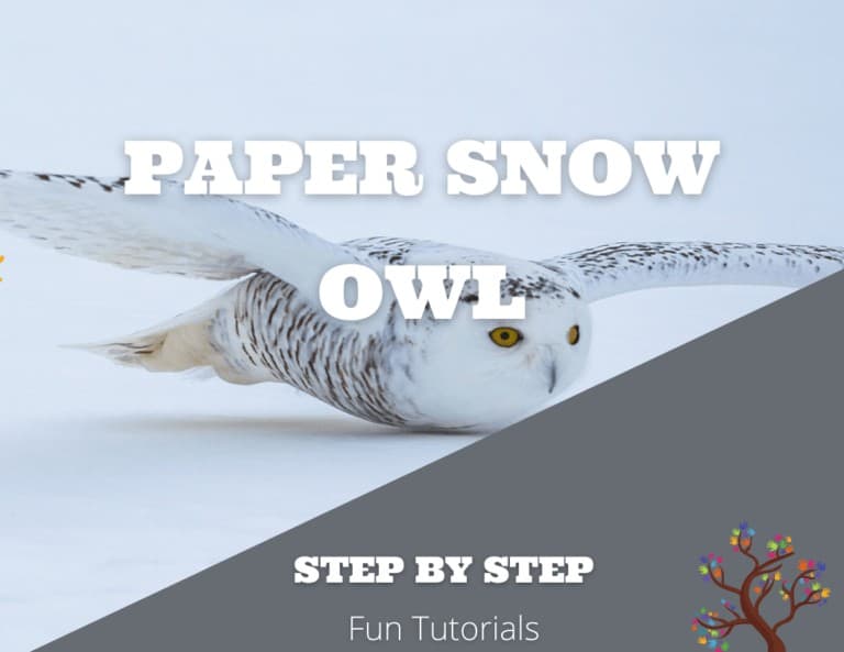 Stunning Paper Snow Owl