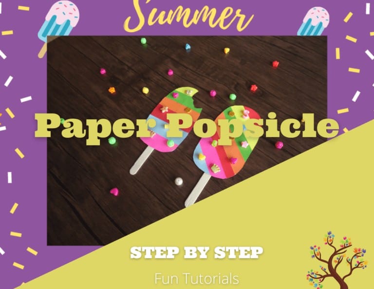 Fun Paper Popsicle Ice Cream Craft