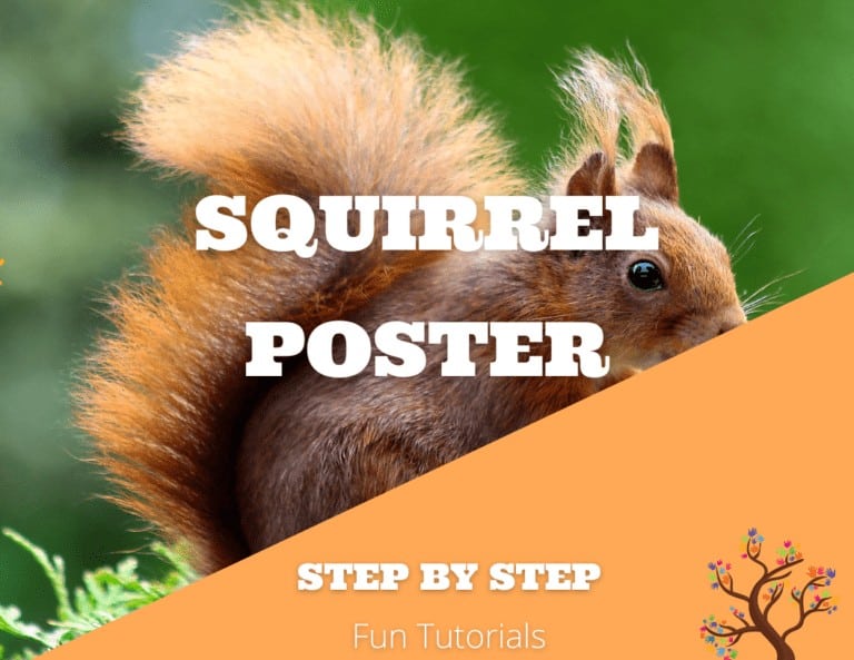 Easy DIY Squirrel Poster