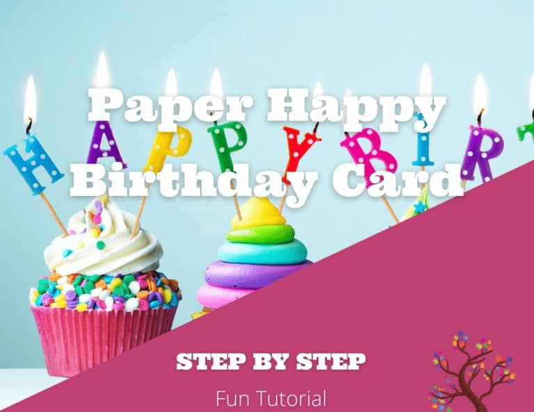 Dazzling Paper Happy Birthday Card