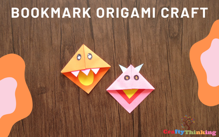 How to make a Funny Face Origami Bookmark with Free Flip Book -  CraftyThinking