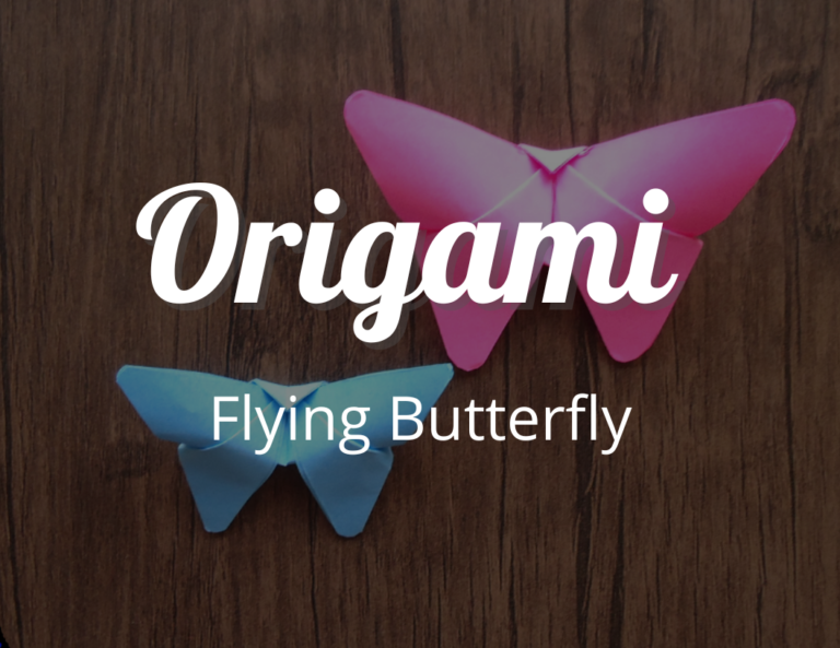 How to make a fun Origami Flying Butterfly with Free Flip Book