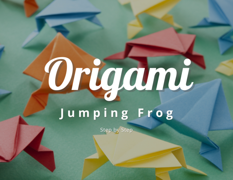 How to make a fun Origami Jumping Frog with Free Flip Book