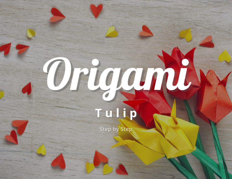 How to make an Origami Tulip with Free Flip Book