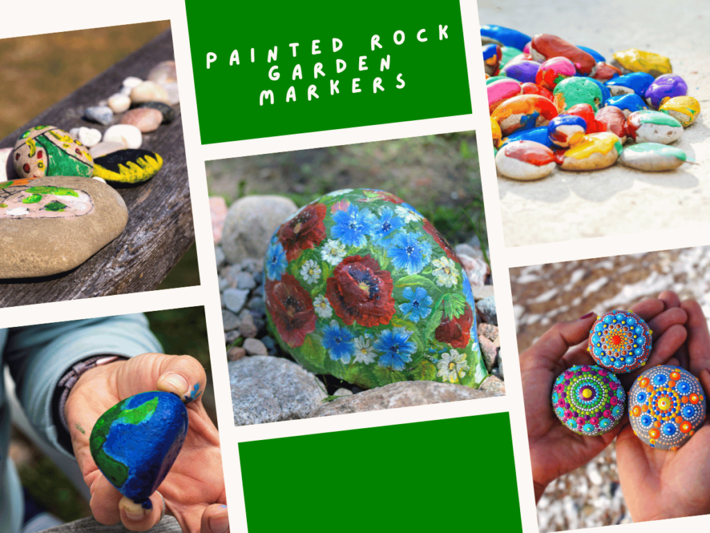 13. DIY Painted Rock Garden Markers