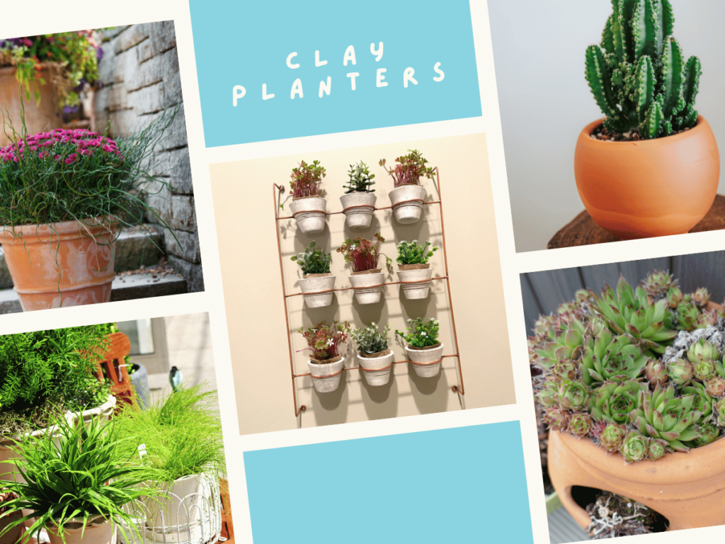 8. DIY Clay Planters