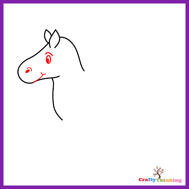 How To Draw A Horse (Step by Step) - CraftyThinking