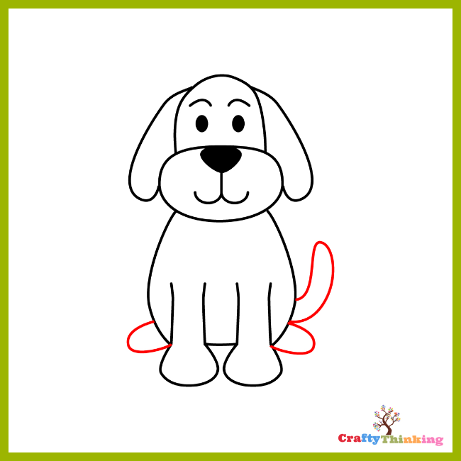 How To Draw A Dog – Step By Step Drawing Tutorial (Cute Cartoon Dog) -  CraftyThinking