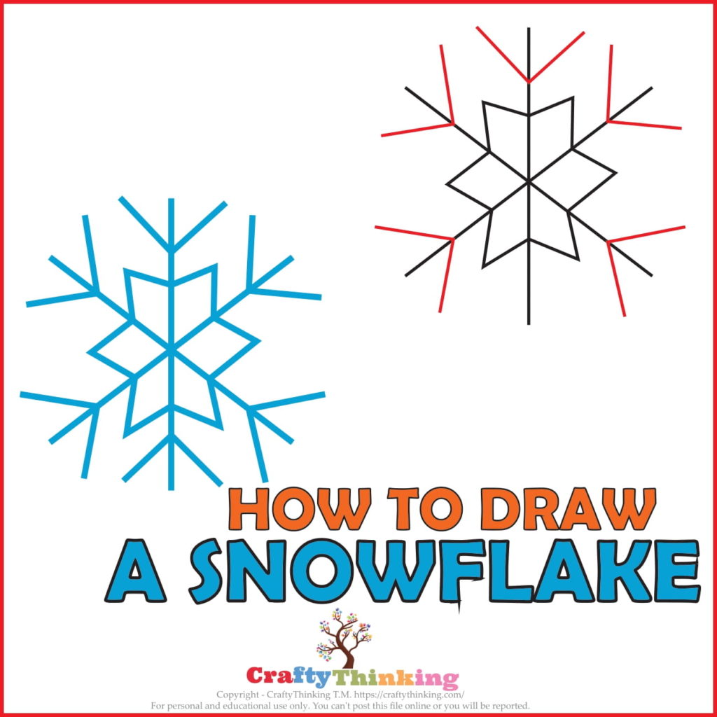 How to draw a snowflake