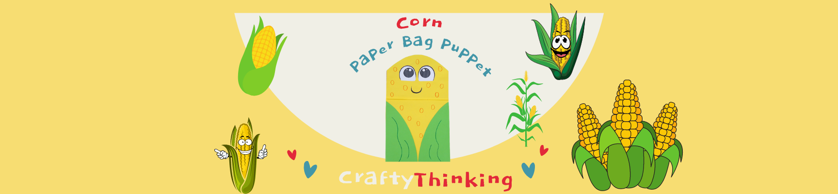 Corn Paper Bag Puppet
