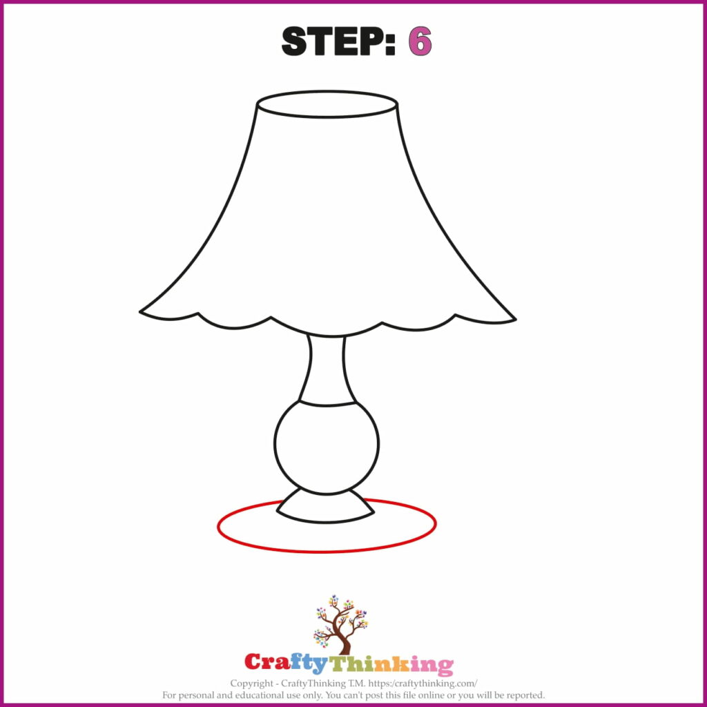 How to Draw a Lamp Step by Step with Free Lamp Printable  CraftyThinking