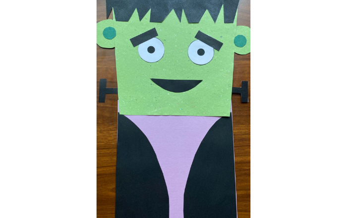 Frankenstein Paper Bag Puppet