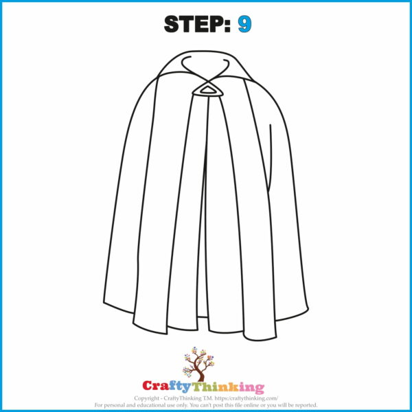 How to Draw Cloaks with Free Cloak Printable CraftyThinking