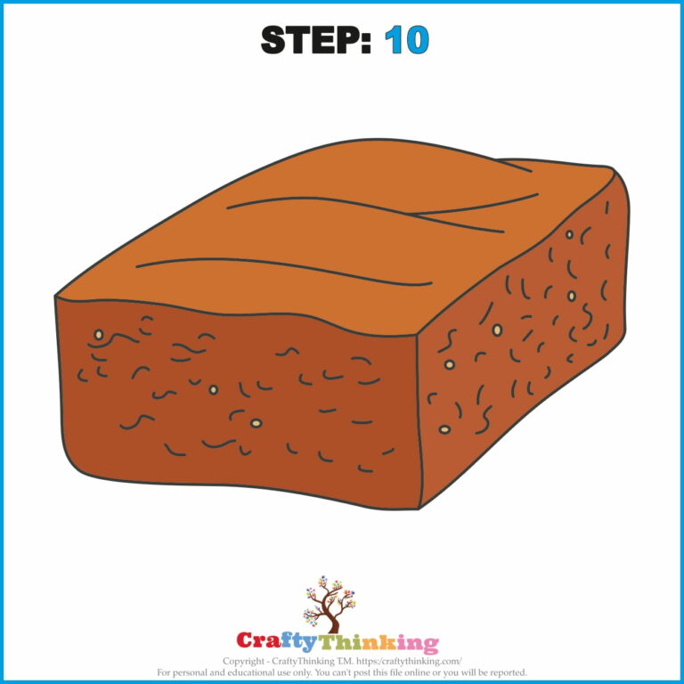 How to Draw a Brownie with Free Brownie Printable CraftyThinking