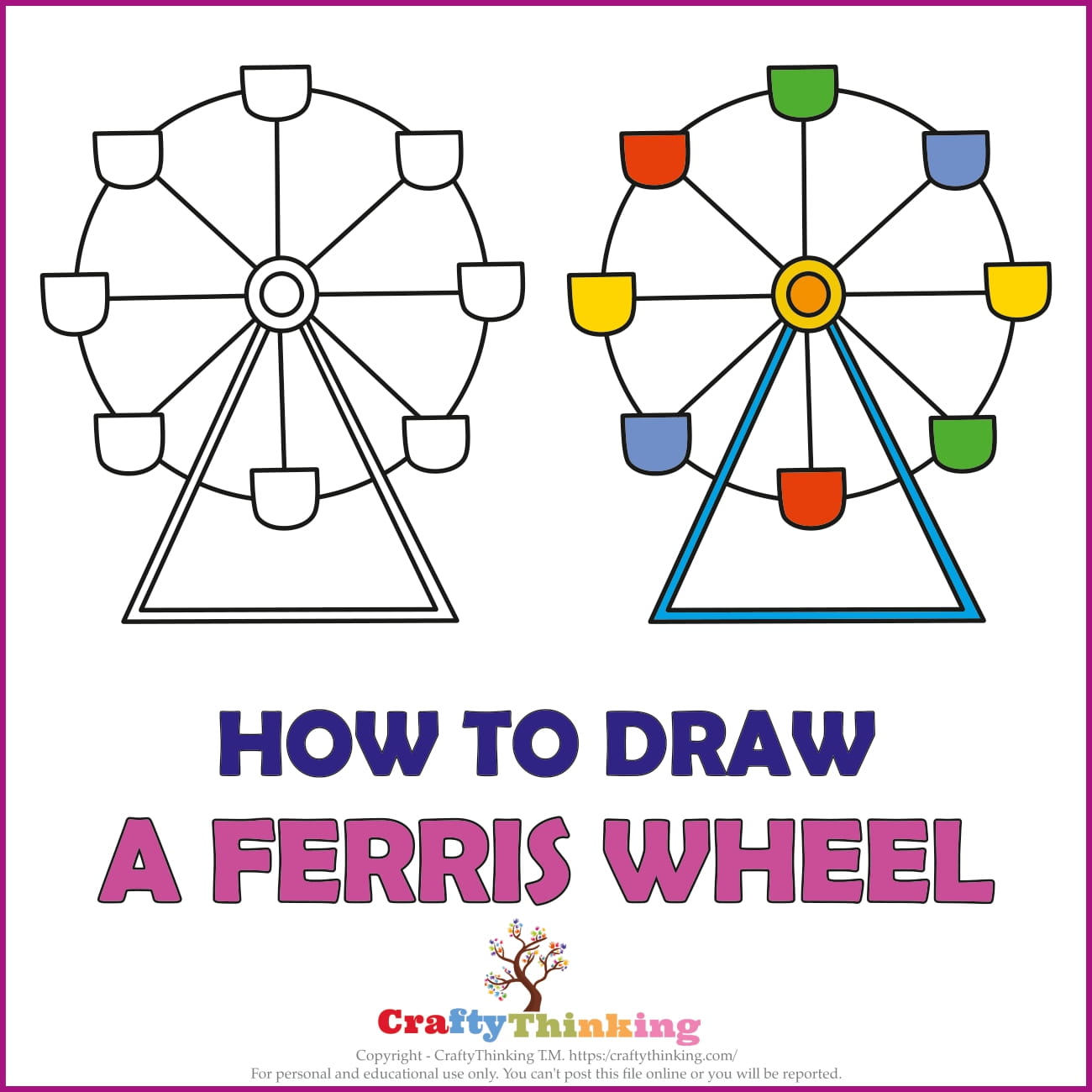 How to Draw a Ferris Wheel