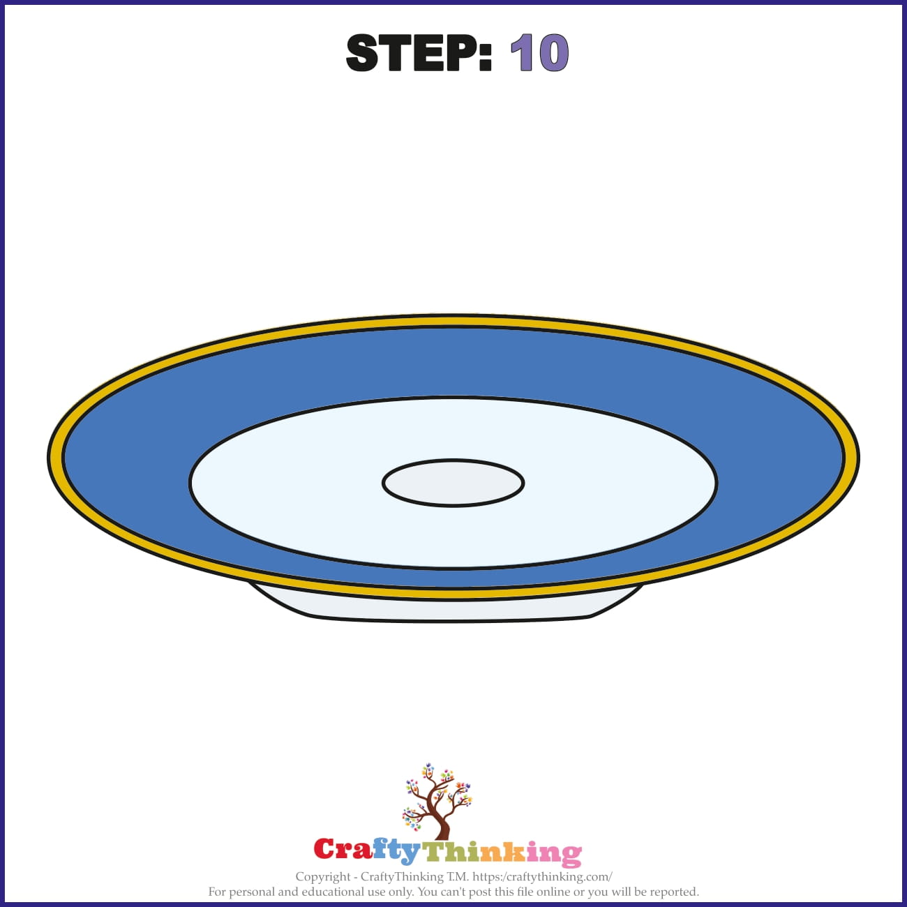 How to Draw a Plate with Free Plate Template CraftyThinking