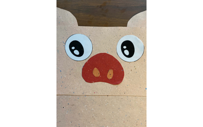 Pig Paper Bag Puppet
