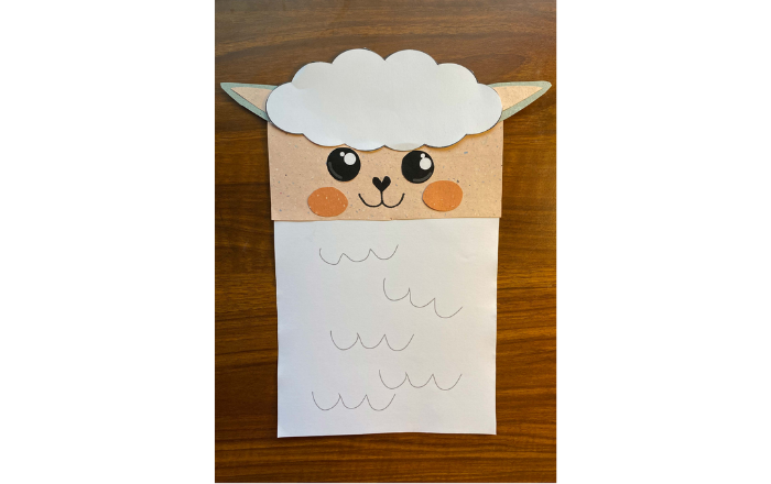 Sheep Paper Bag Puppet