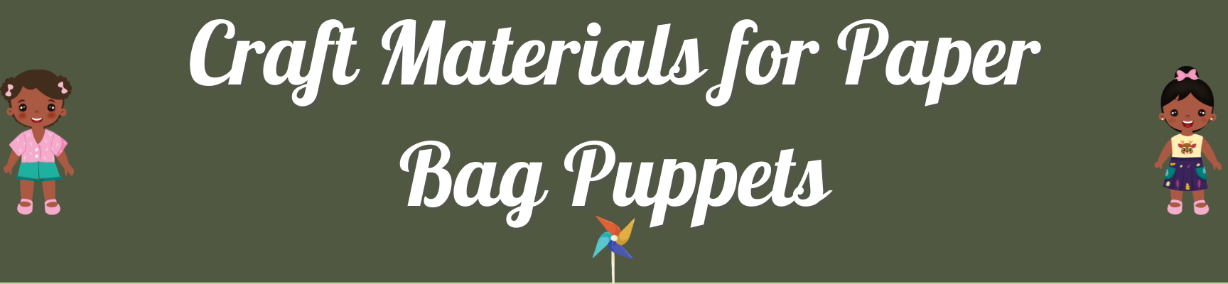 Craft Materials for Paper Bag Puppets