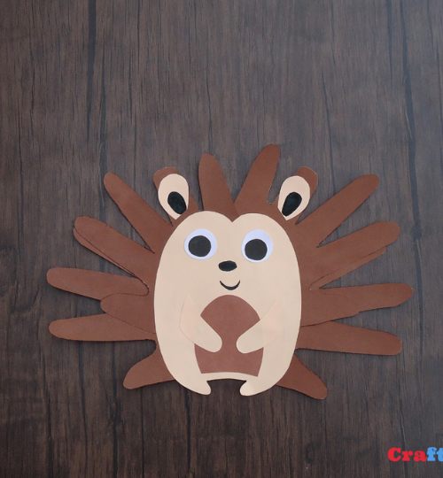 Hedgehog Handprint Craft