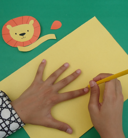 Lion Handprint Craft