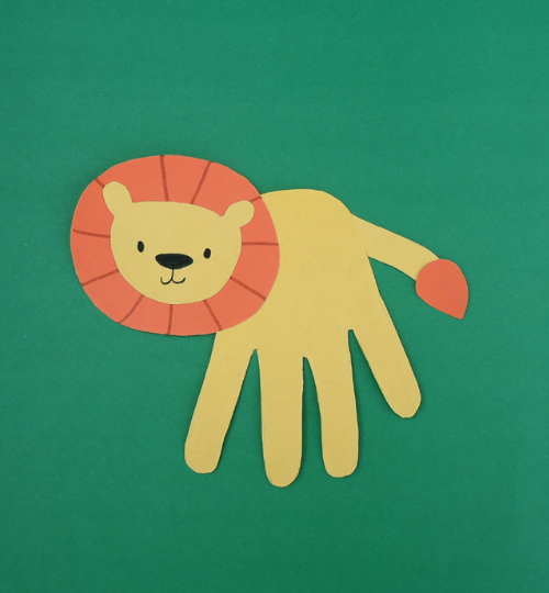 Lion Handprint Craft