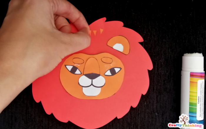 Lion Paper Bag Puppet