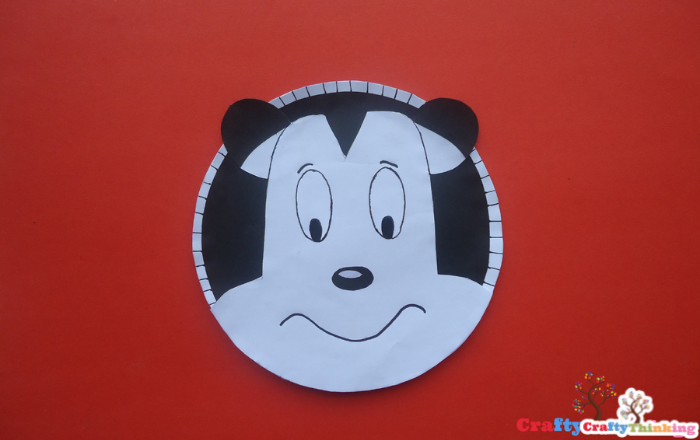 skunk paper plate craft
