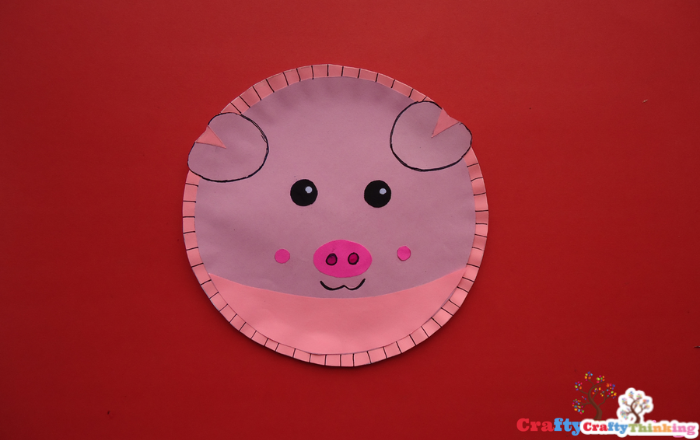 pig paper plate craft