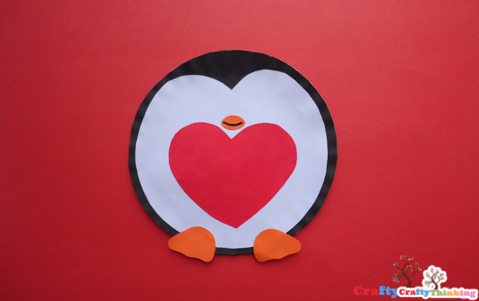 paper plate penguin craft