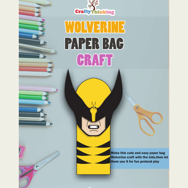 Marvel Crafts Paper Bag Puppets