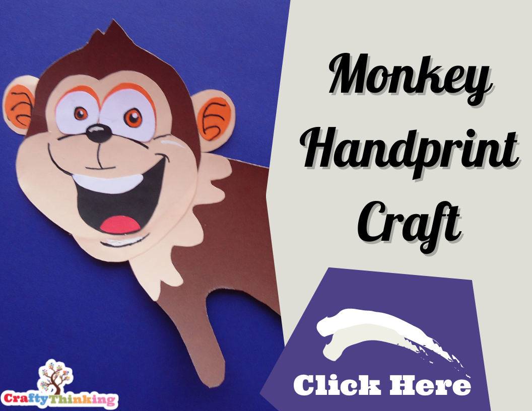Monkey Handprint Craft