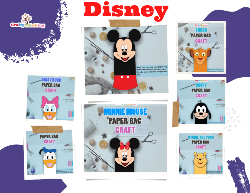 Disney Paper Bag Crafts for Kids
