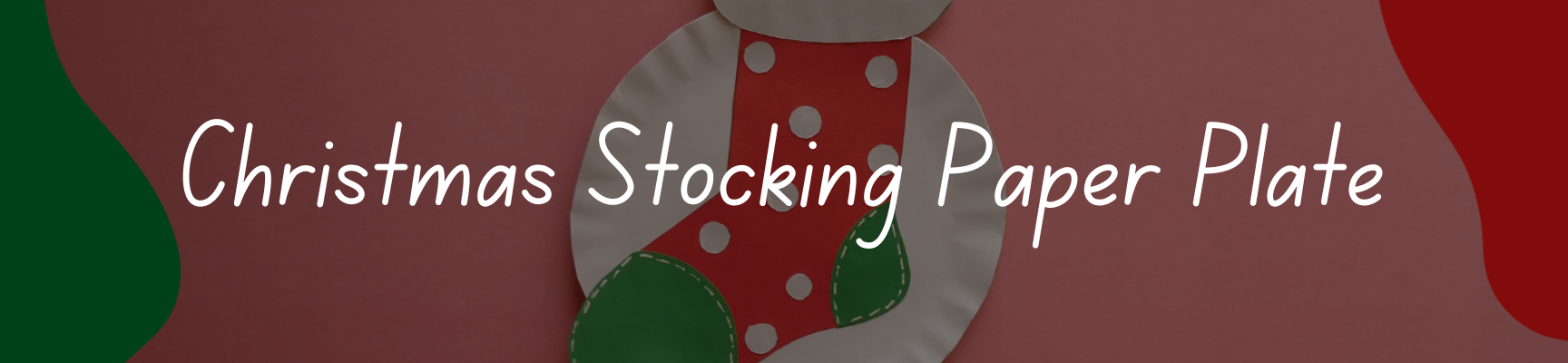 Christmas Stocking Paper Plate