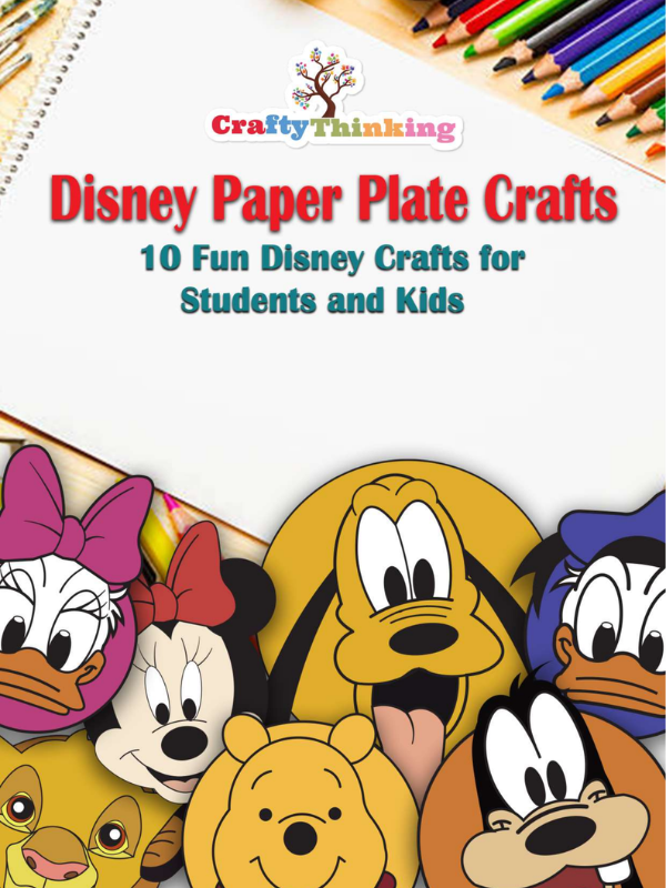 Disney Paper Plate Crafts Printables - CraftyThinking