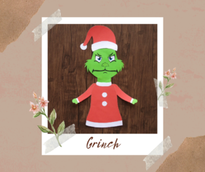 Grinch Paper Craft for Kids