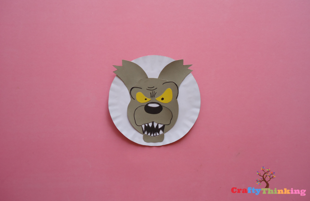Paper Plate Werewolf Craft