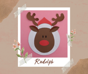 Rudolph The Red nose Reindeer Paper Plate Craft