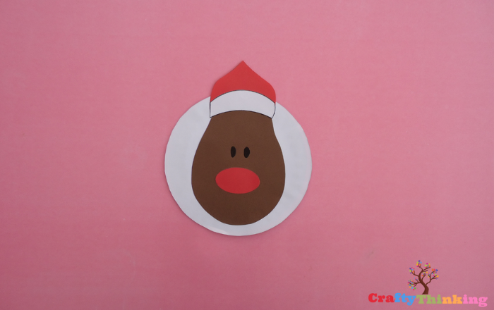 Paper Plate Rudolph the Red Nosed Reindeer