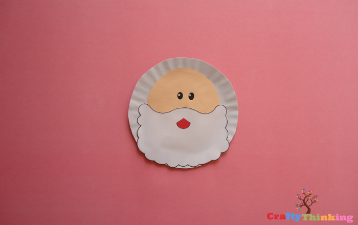 Santa Claus With Paper Plate