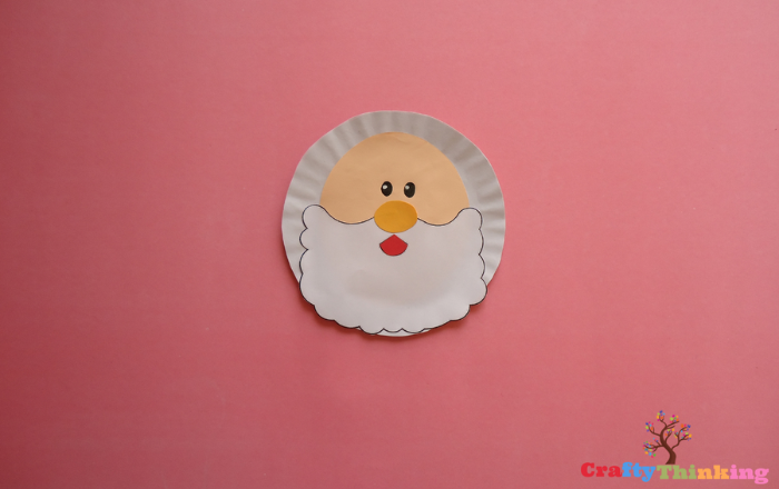 Santa Claus With Paper Plate