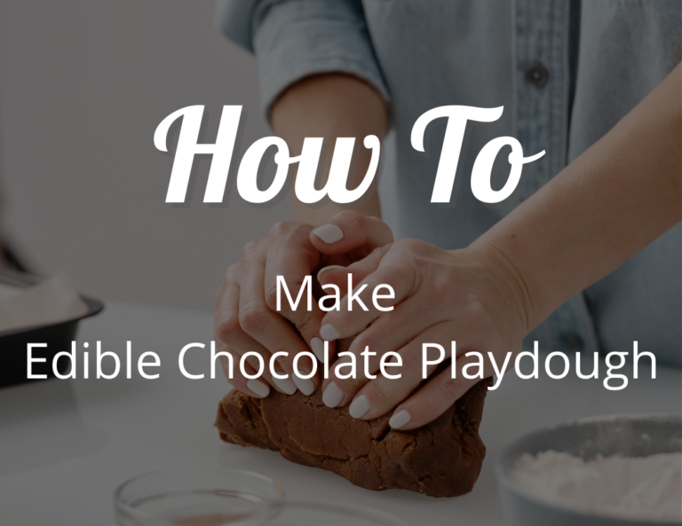 How to Make Edible Chocolate Playdough?