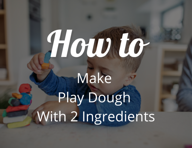 How to Make Play Dough With 2 Ingredients?